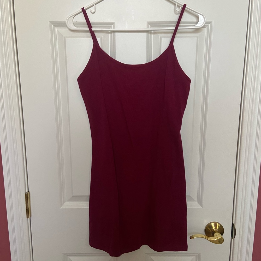 Xxxnotforsale Katie Cami Slip Dress - Burgundy - Picture 4 of 5